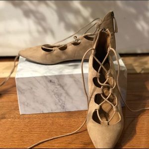 Nine West Lace Up Ballerina Flats